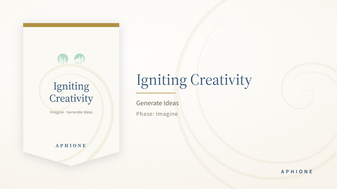 Step 3.1, Igniting Creativity, Generating Ideas for Tomorrow