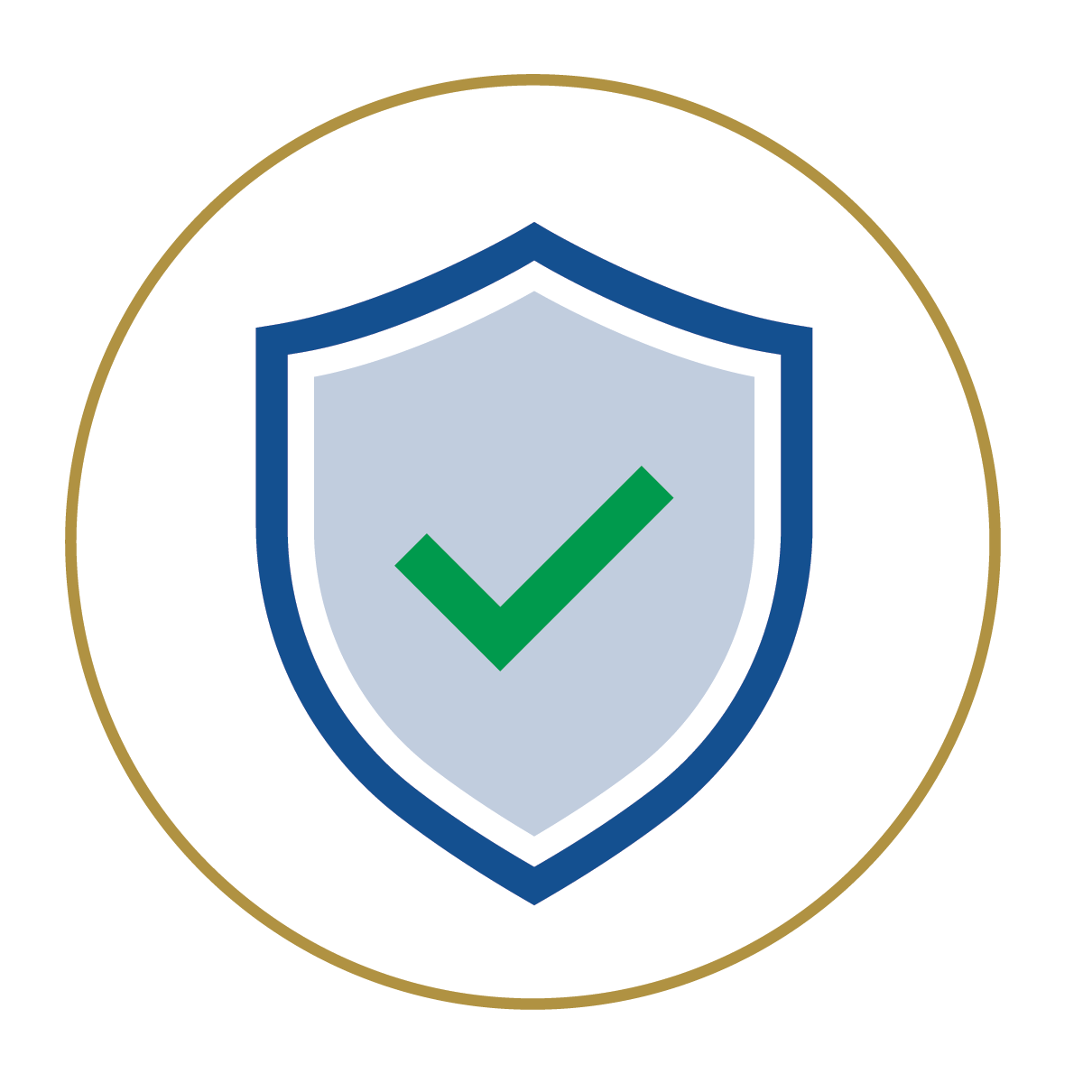 The Safety key, a shield with a check mark