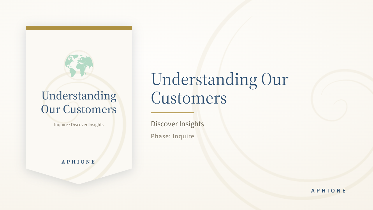 Step 2.3, Understanding Our Customers, Evidence from the People You Serve