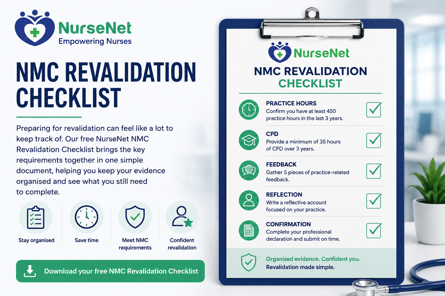 NurseNet NMC Revalidation Checklist for nurses