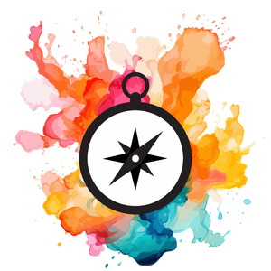 Compass symbolizing lifelong support, guidance, and trusted mentorship for Color Splash Black Russian Terrier puppy families.