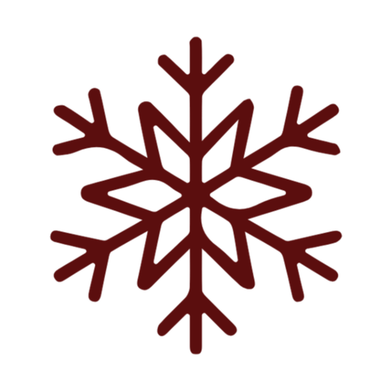 Snowflake icon representing the Black Russian Terrier’s ability to work in extreme cold