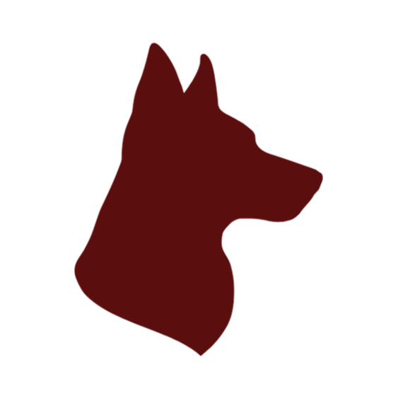 Dog icon representing the stable, courageous temperament of the Black Russian Terrier
