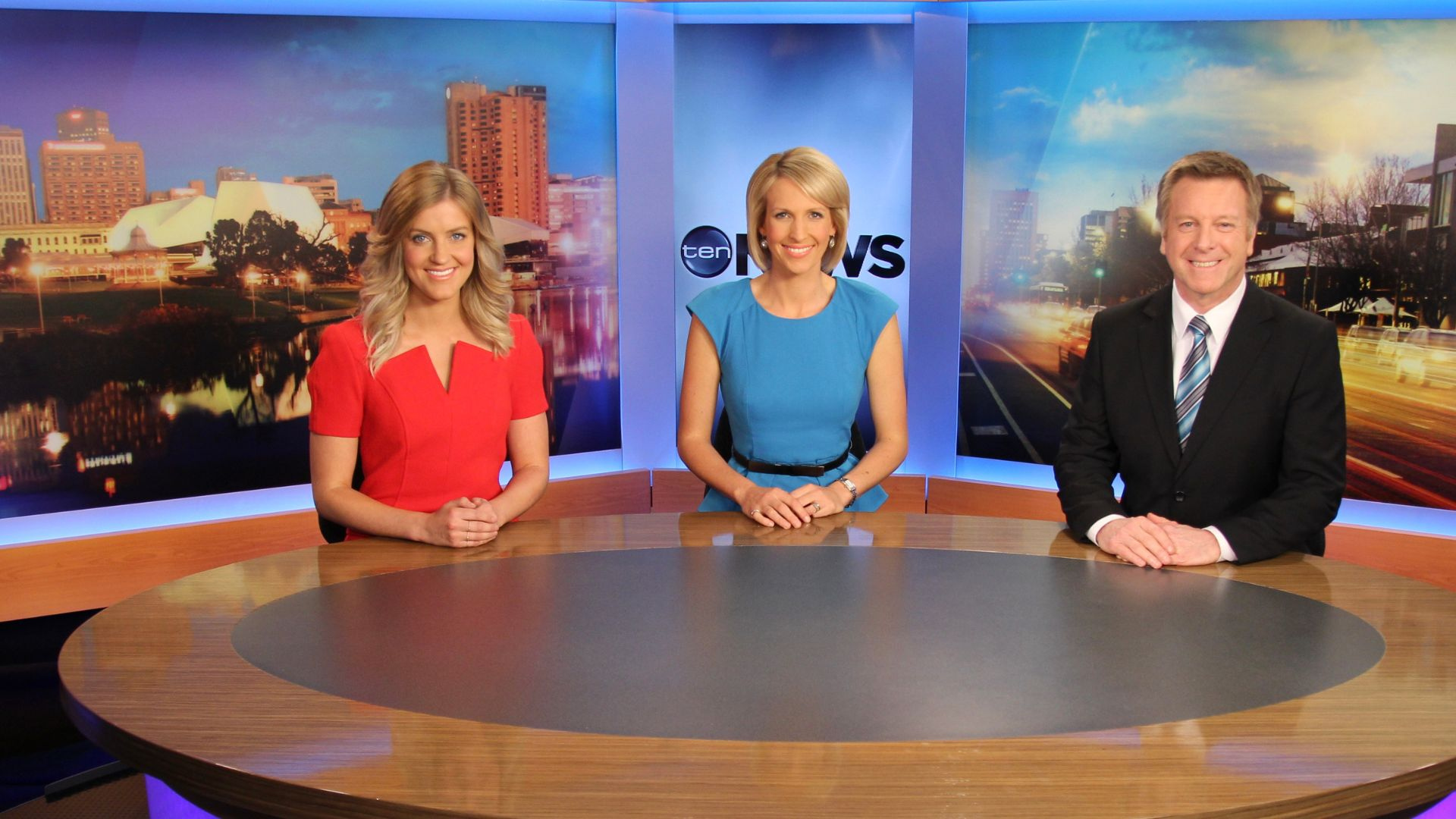 Mark Aiston at the Channel 10 News desk