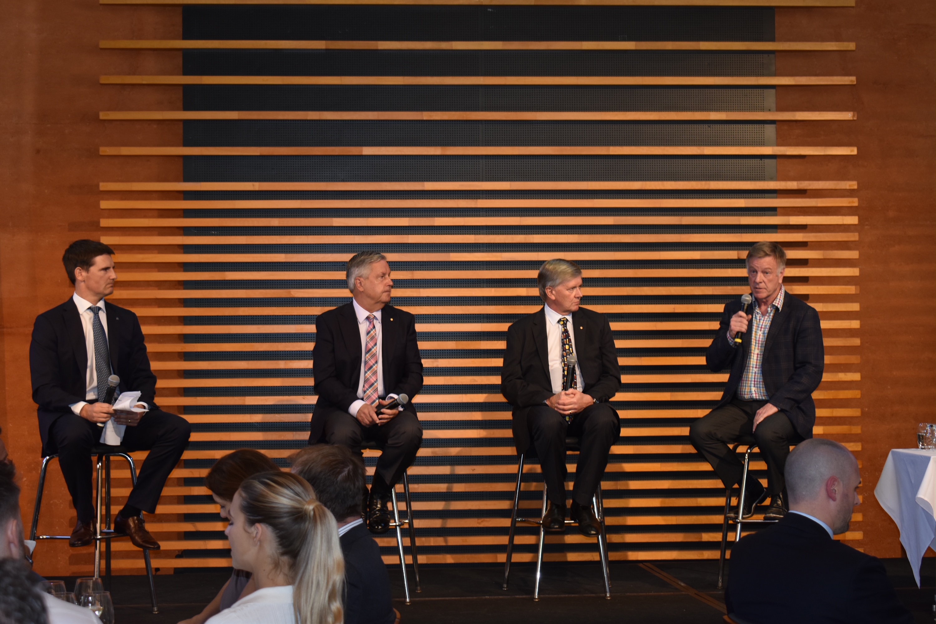 Mark Aiston on stage panel discussion
