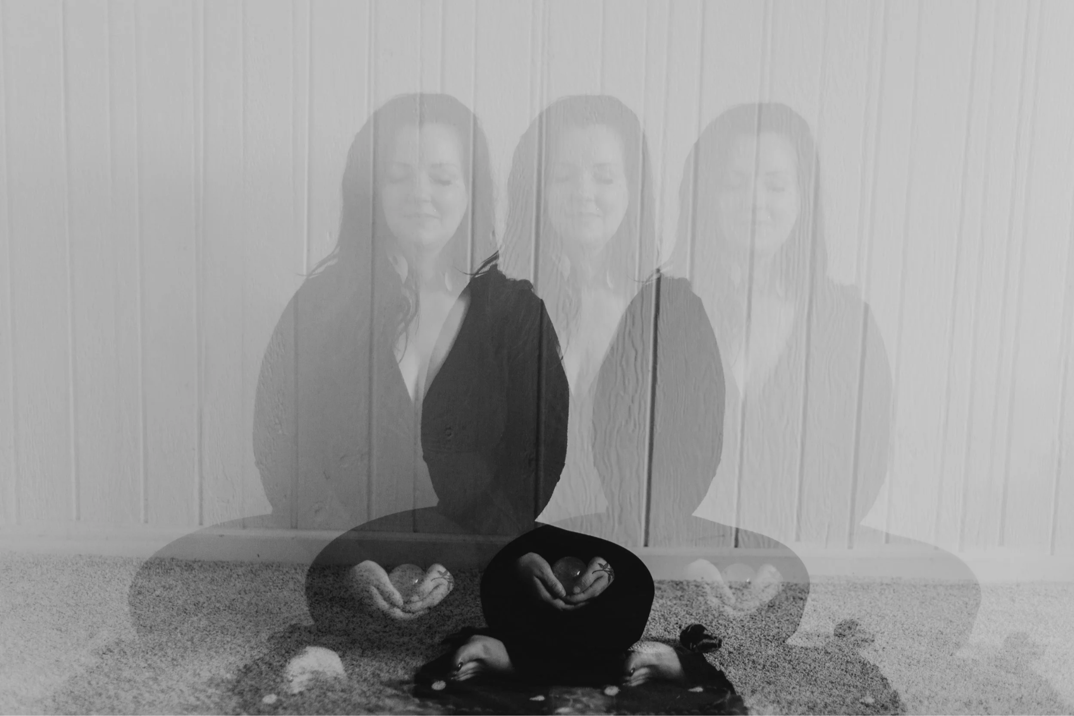 Leah Inez seated in meditation