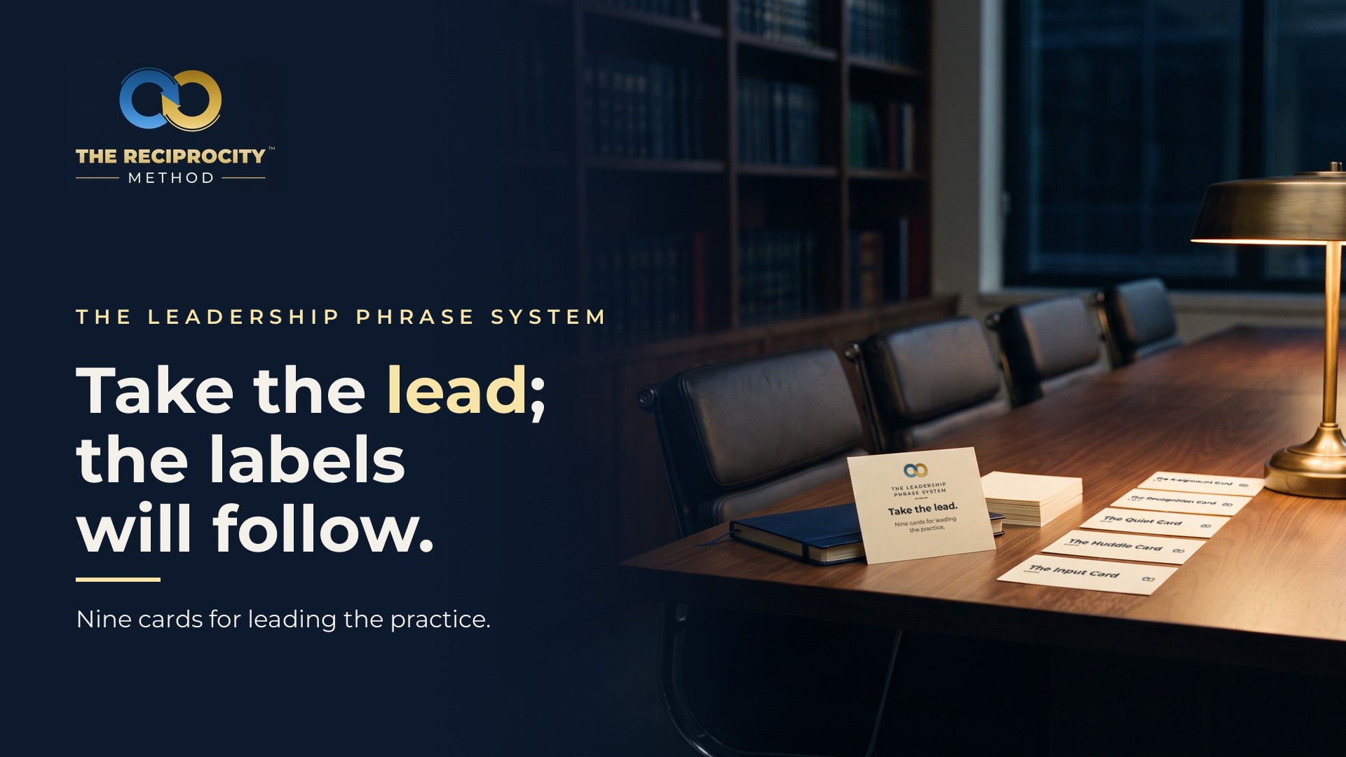 The Leadership Phrase System: nine cards for leading the practice