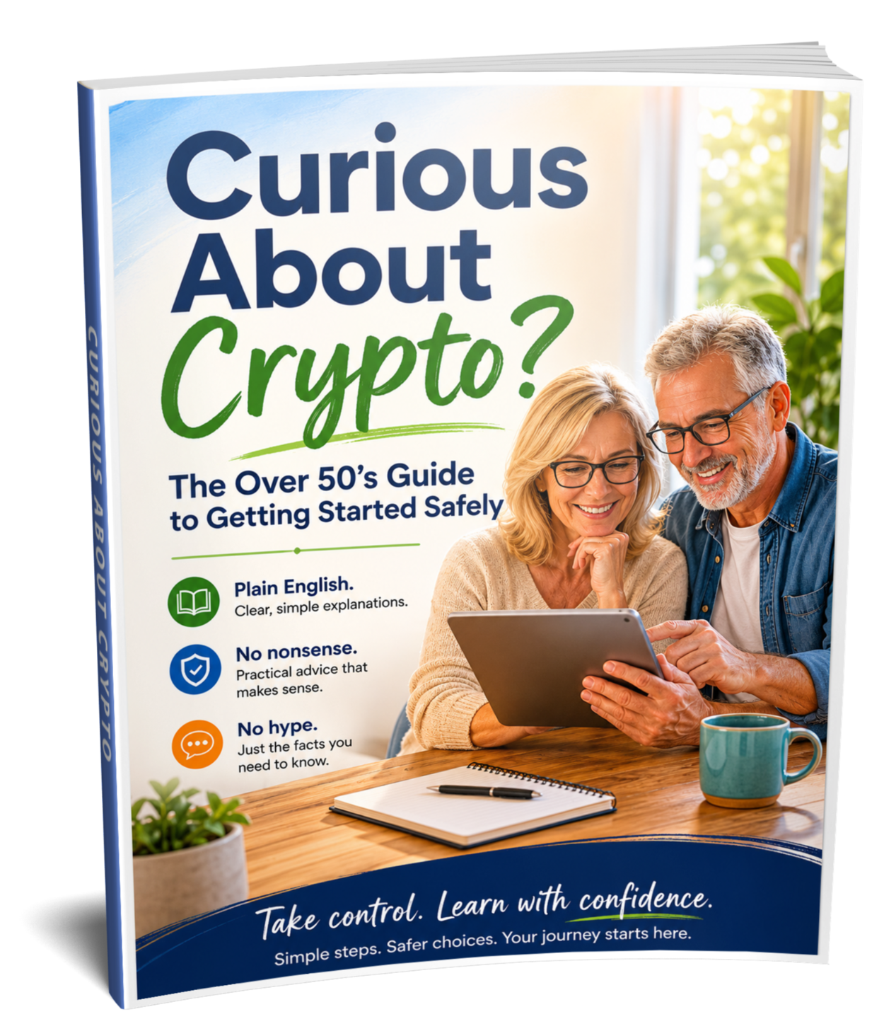 Curious About Crypto — the free guide (3D cover)