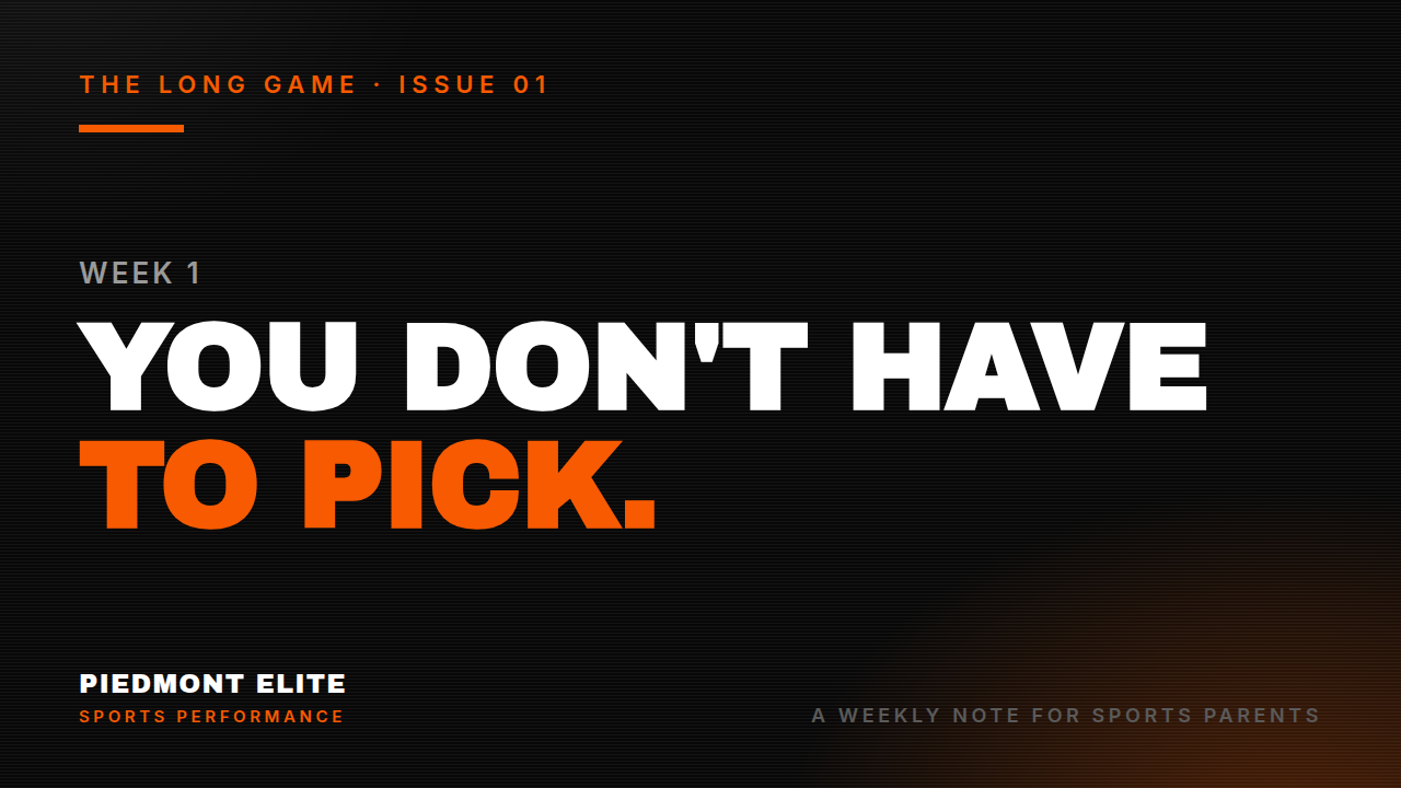 The Long Game, issue 1: You don't have to pick