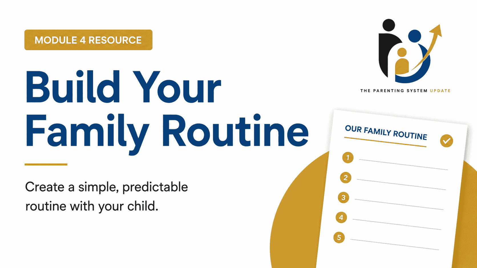 Build Your Family Routine worksheet preview