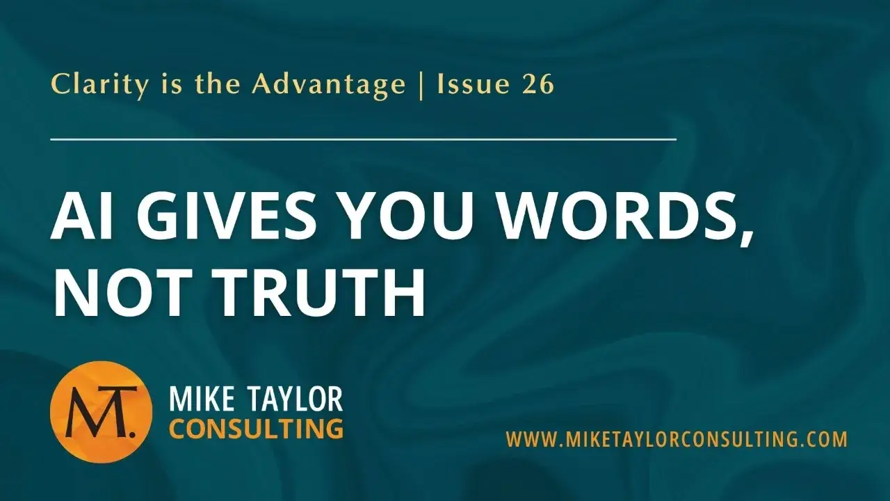 AI Gives You Words, Not Truth