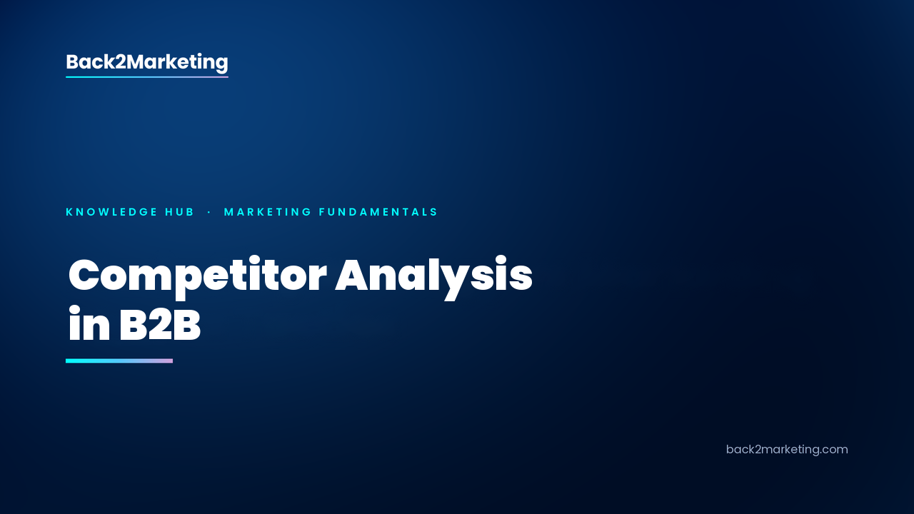 Back2Marketing card: “Competitor Analysis in B2B”