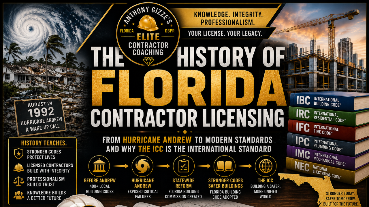History of florida contractor licensing