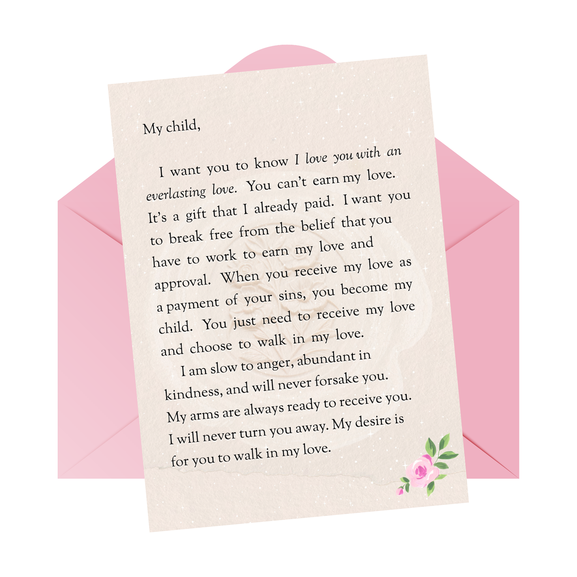 His Love Letters letter and envelope