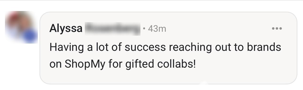 Landing collabs through ShopMy