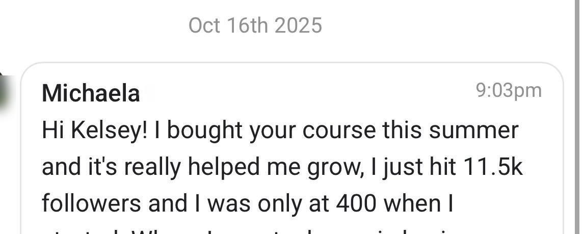 Grew from 400 to 11.5k followers