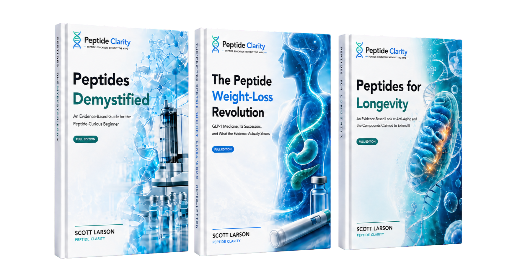 Three Full Edition books from Peptide Clarity