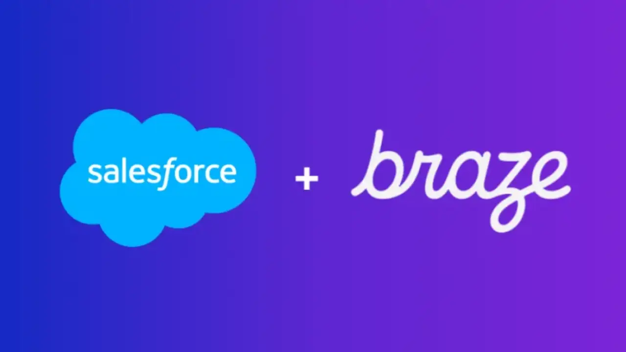 salesforce web image of salesforce logo and braze logo