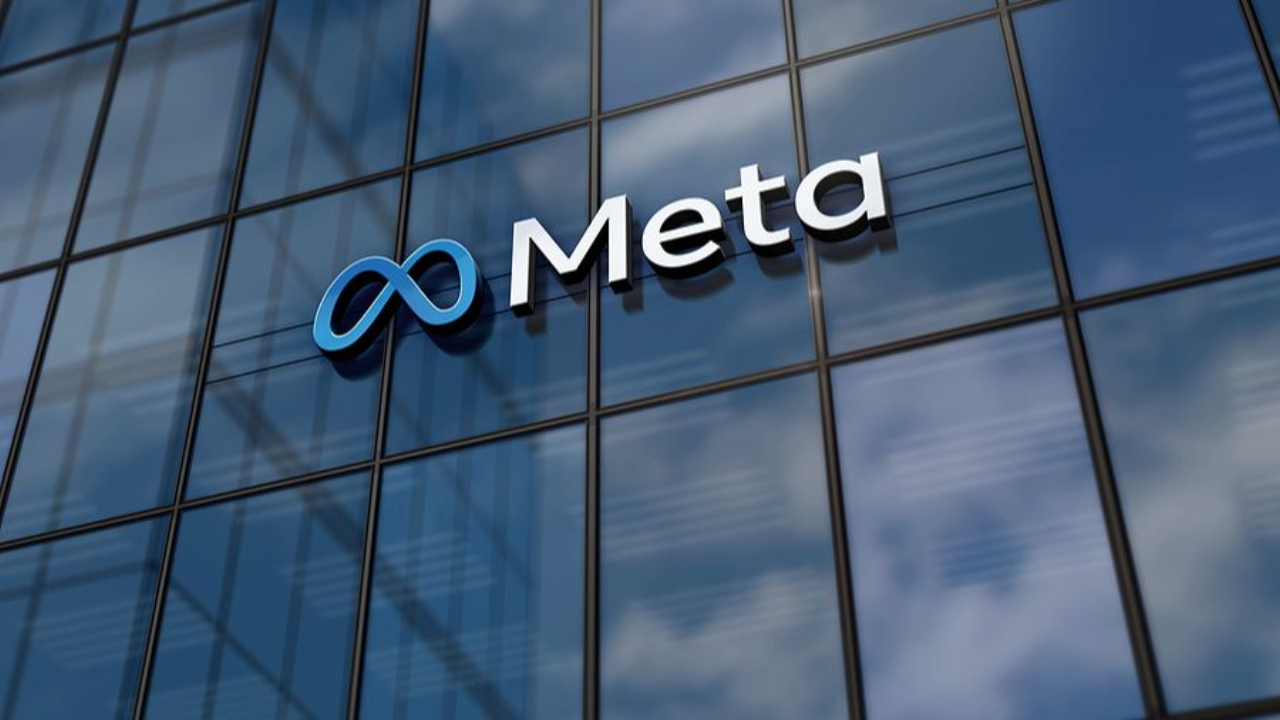 Meta headquarters building with Meta logo