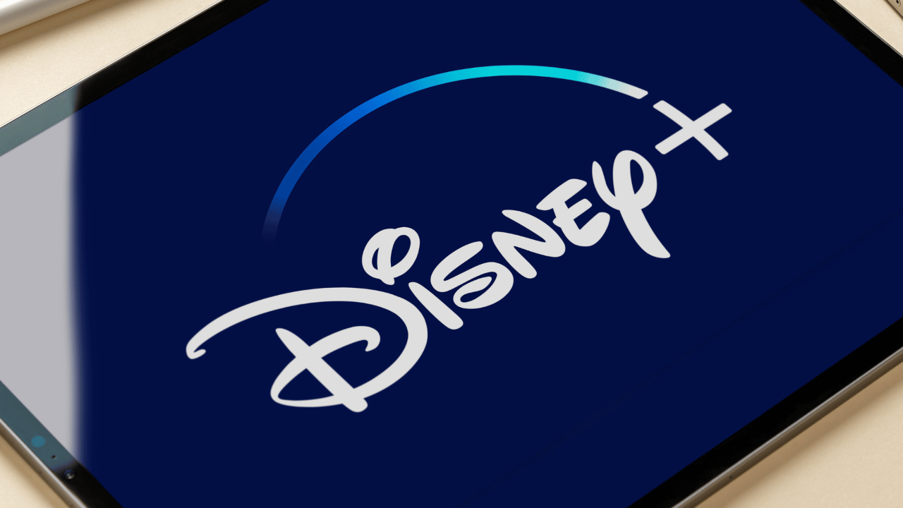 Disney+ logo on tablet