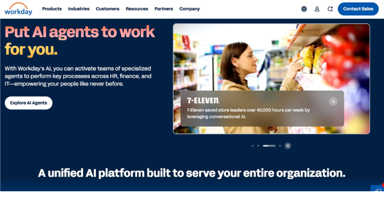 Workday homepage on Aug. 28, 2026