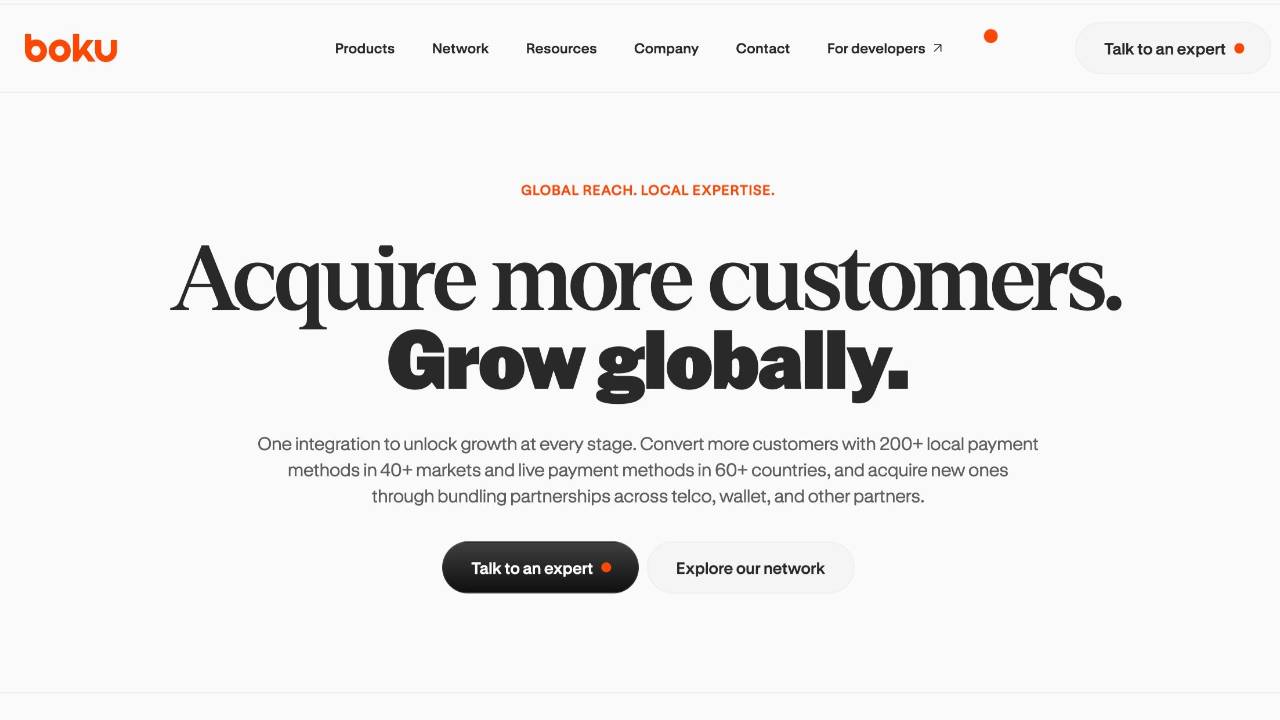 Boku homepage on 26-09-24