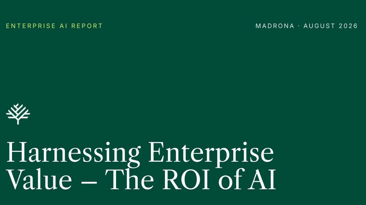 Madrona Research Report Cover