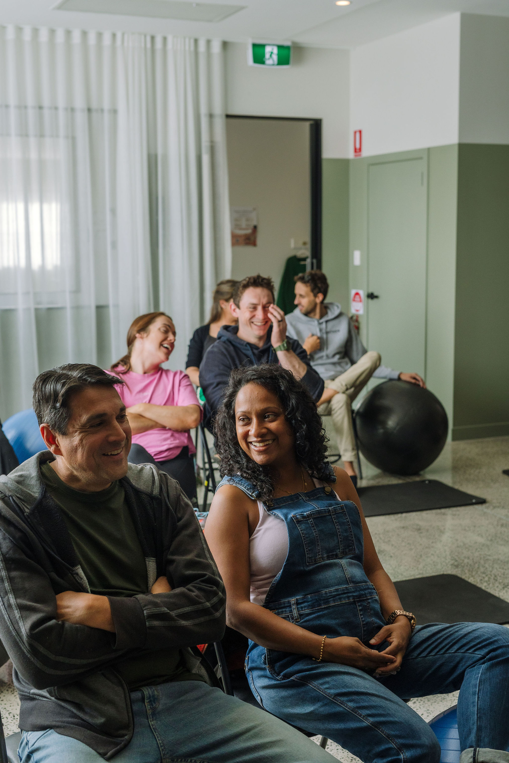 Couples at the in-person Empowered Birth class
