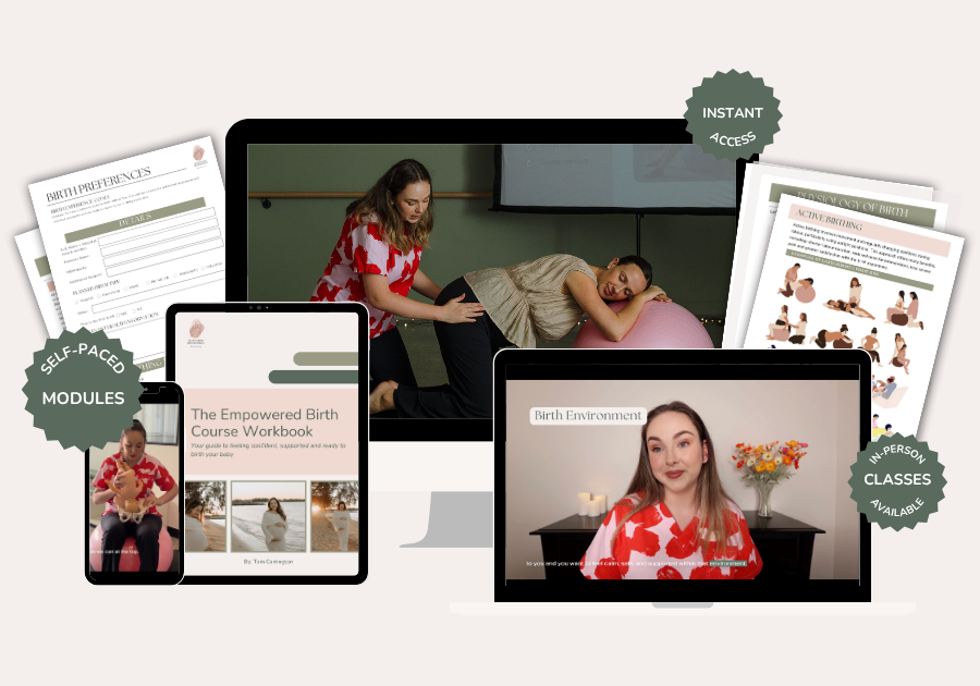 An Empowered Birth class in Wynnum, Brisbane