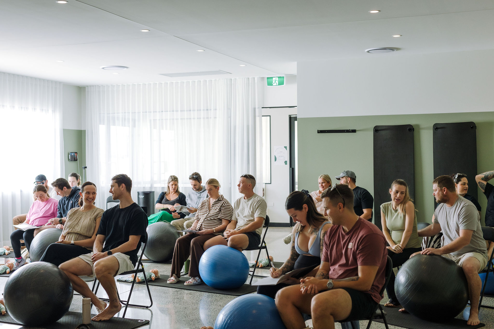 An Empowered Birth class in Wynnum, Brisbane
