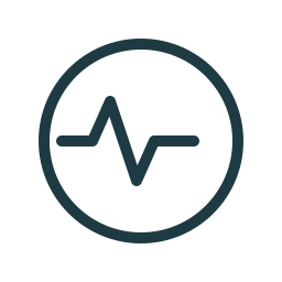 Minimal health pulse icon