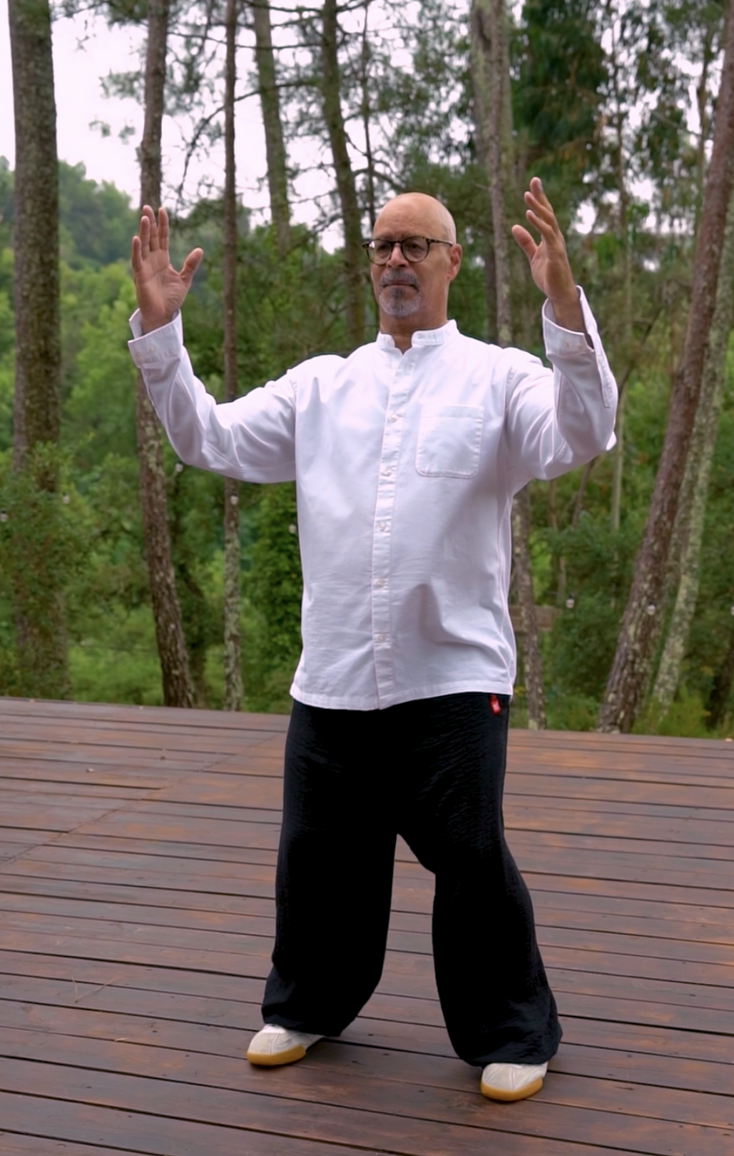 Michael practicing Qigong