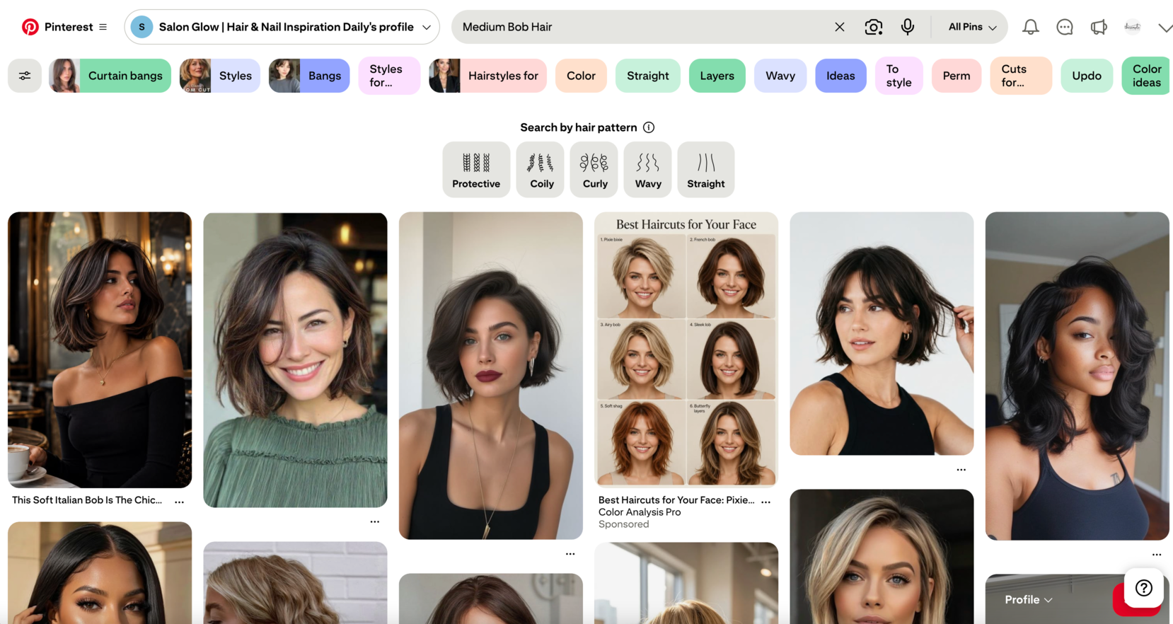 Pinterest-Search Query Mode