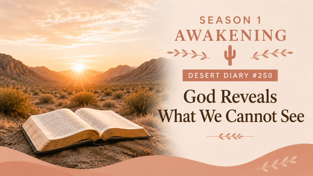Season 1 Awakening Desert Diary 250 — God Reveals What We Cannot See