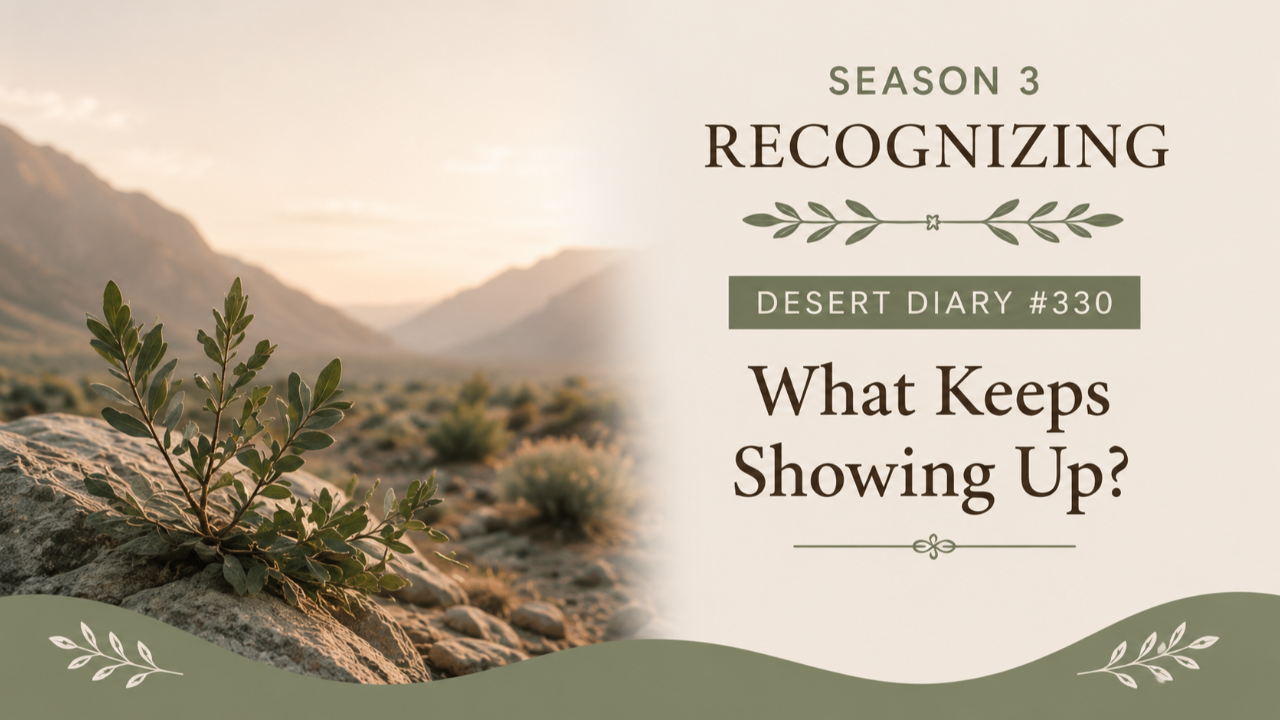 Season 3 Recognizing Desert Diary 330 — What Keeps Showing Up?