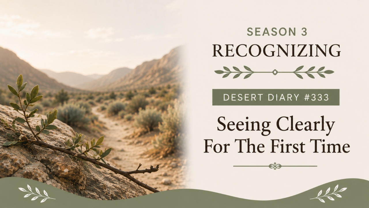 Season 3 Recognizing Desert Diary 333 — Seeing Clearly For The First Time