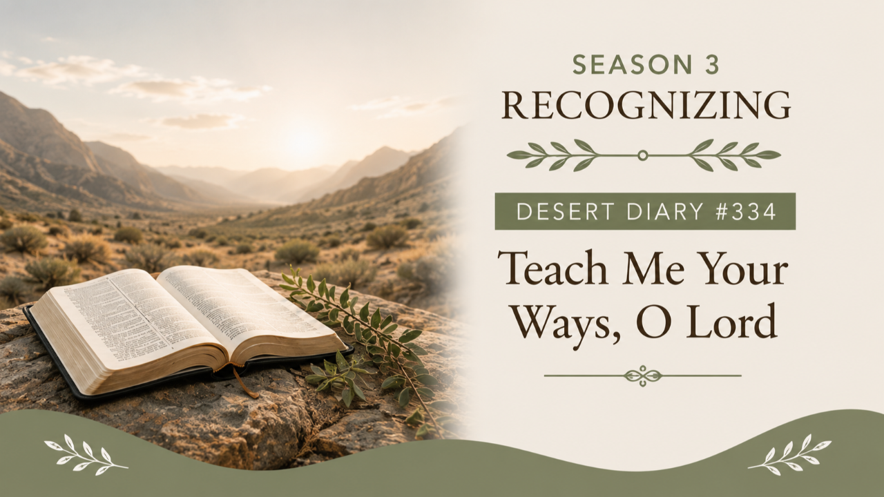 Season 3 Recognizing Desert Diary 334 — Teach Me Your Ways, O Lord