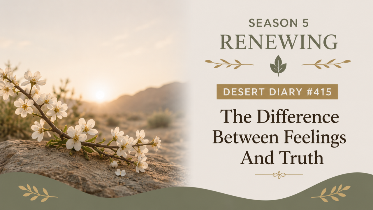 Season 5 Renewing Desert Diary 415 — The Difference Between Feelings And Truth