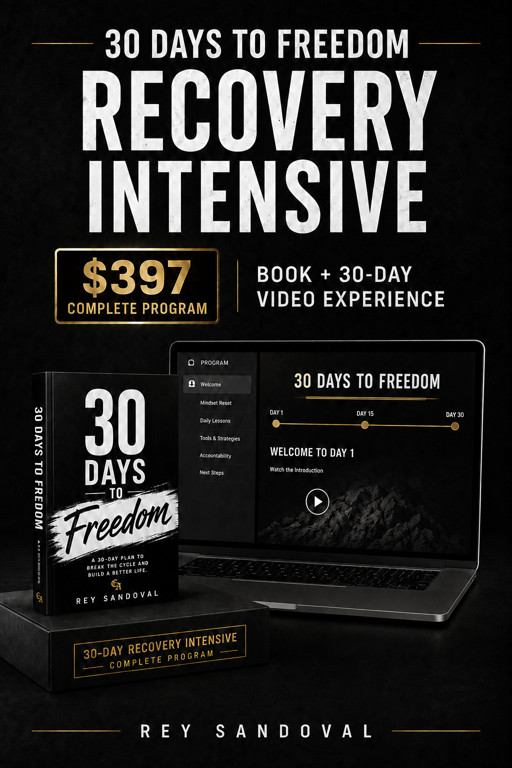 30 Days to Freedom Recovery Intensive — Founding Fifty, $297
