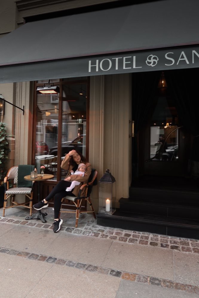 Entrada del Hotel Sanders, Copenhague