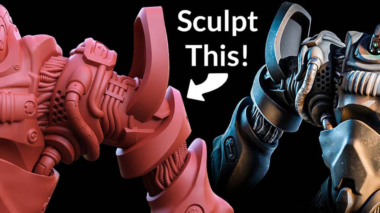 Sculpt hard surface mechs in Blender