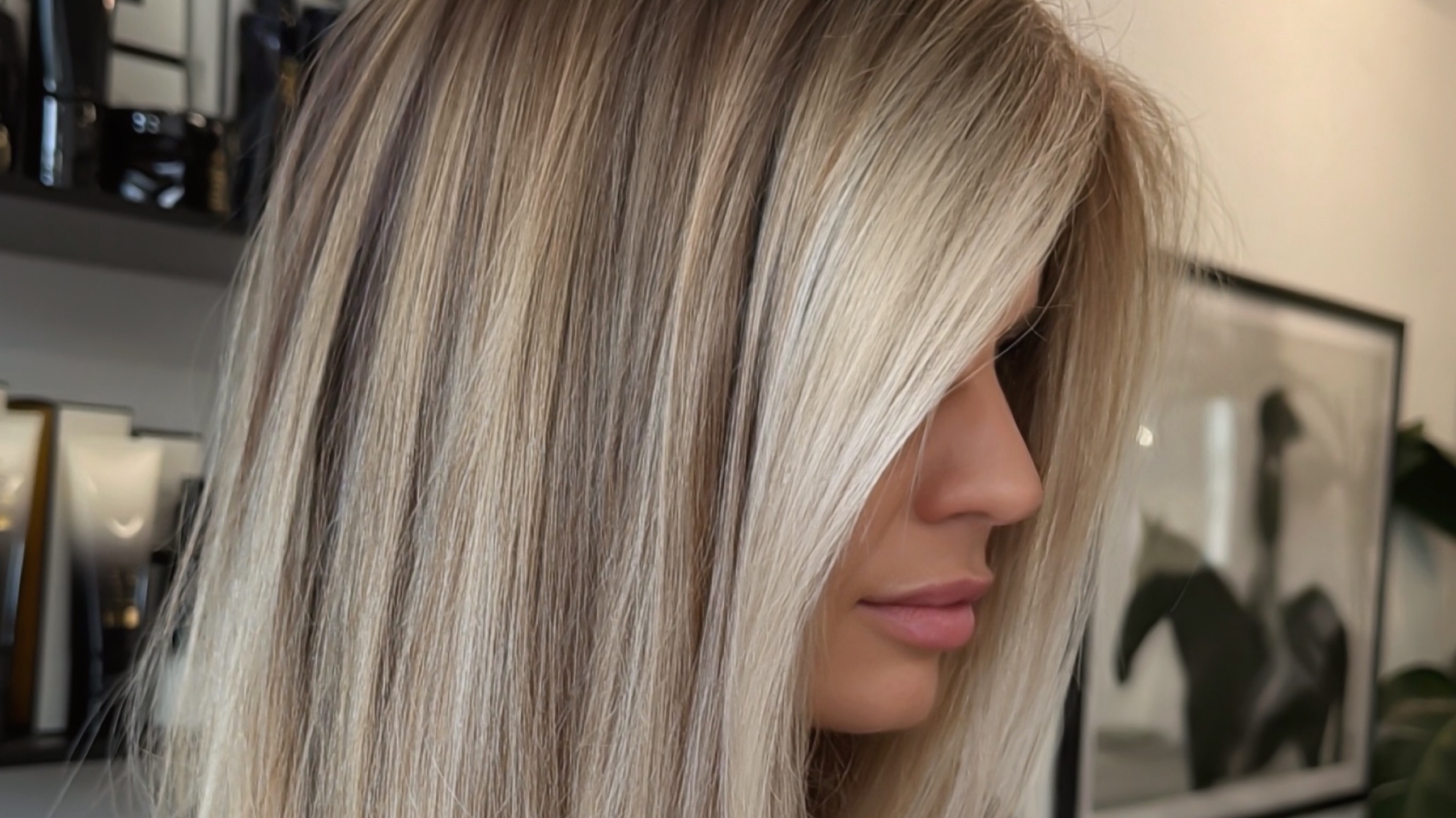 Linson Jamison blonde color transformation