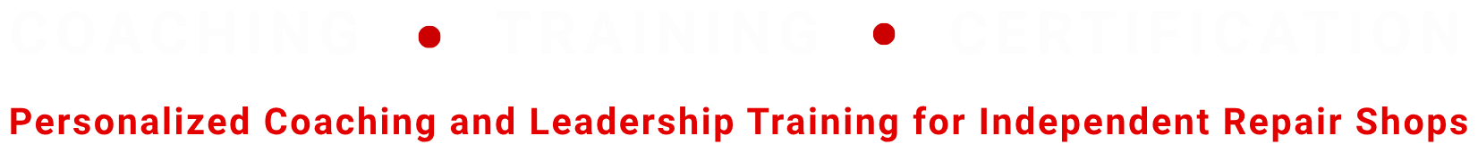 Coaching • Training • Certification