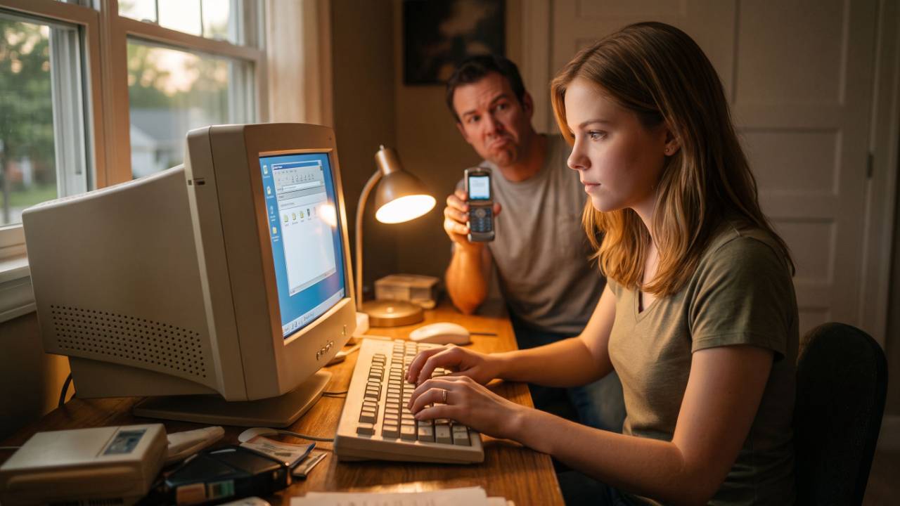 Person silencing phone notifications to reduce digital distraction and stay present