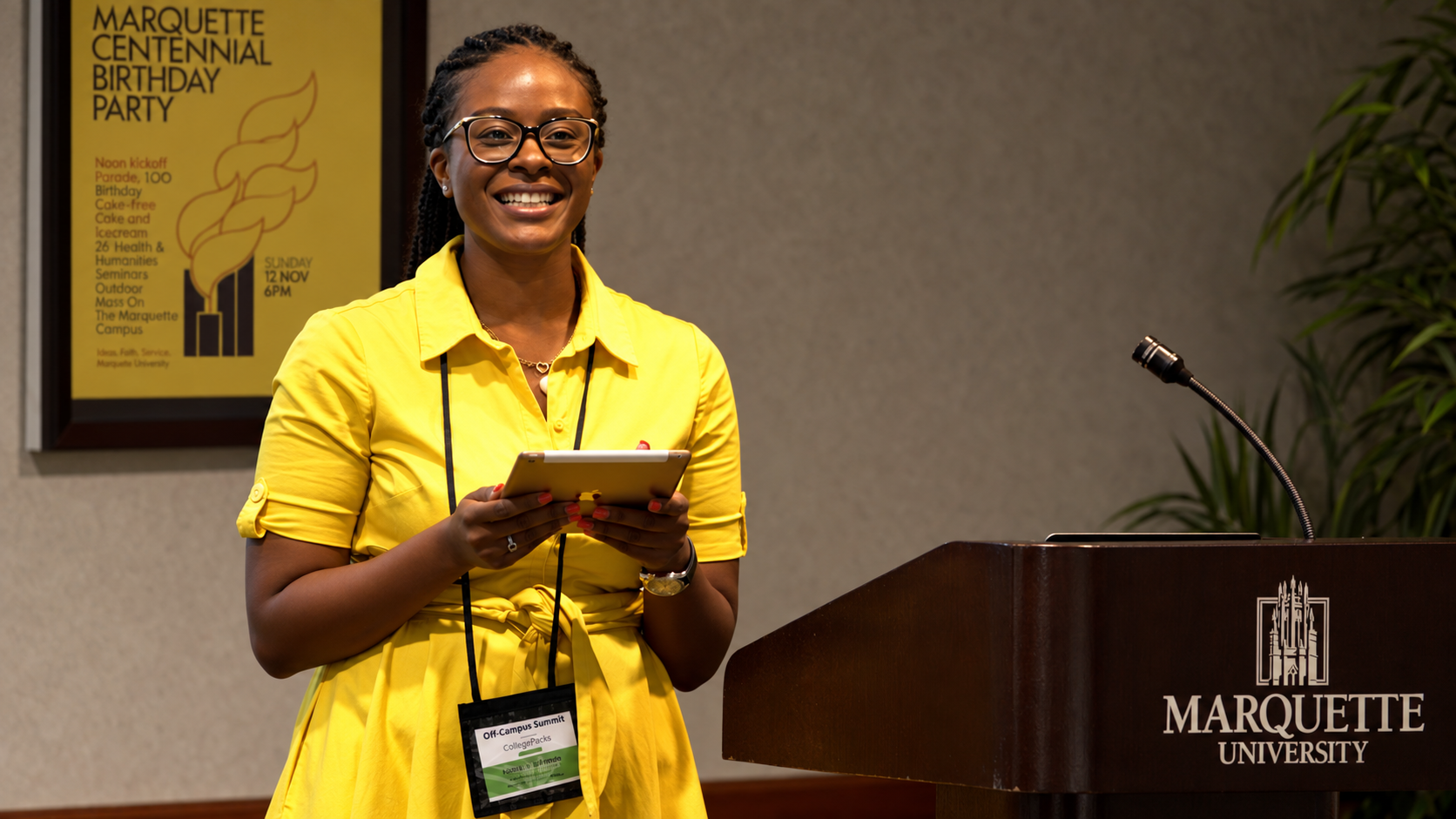 Latoya C. Watson speaking at an event