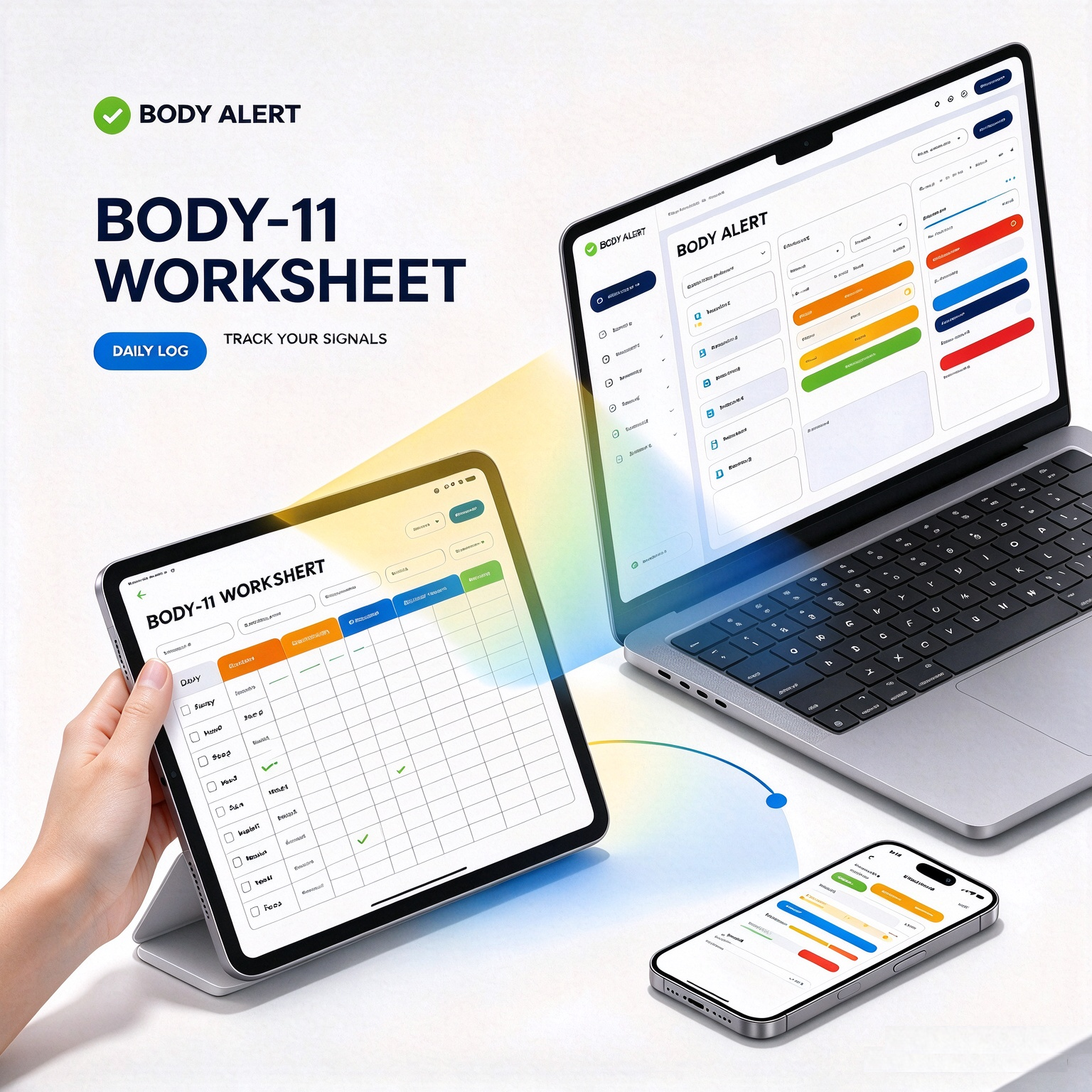 BODY-11 tracking worksheet illustration