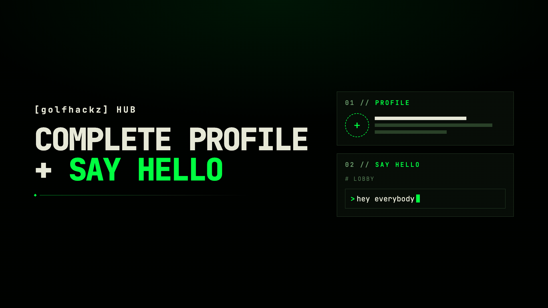 Lobby intro post screenshot