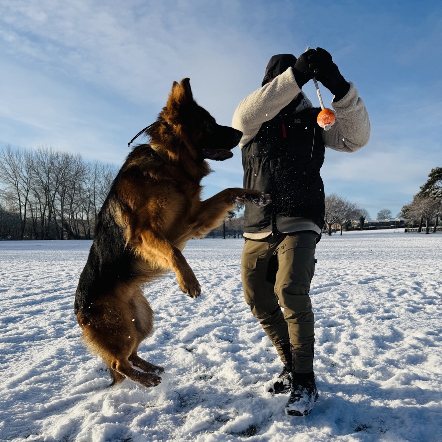 Scott McKay training in the snow