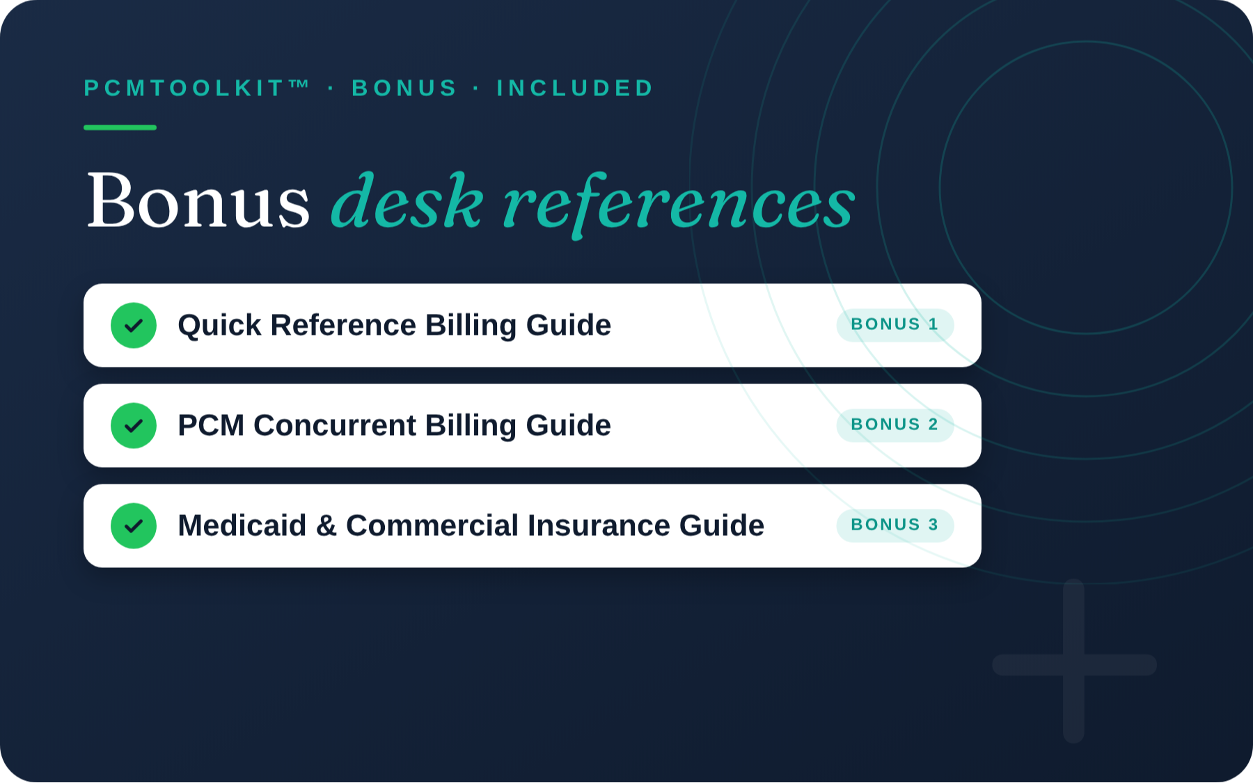 Bonus Desk References