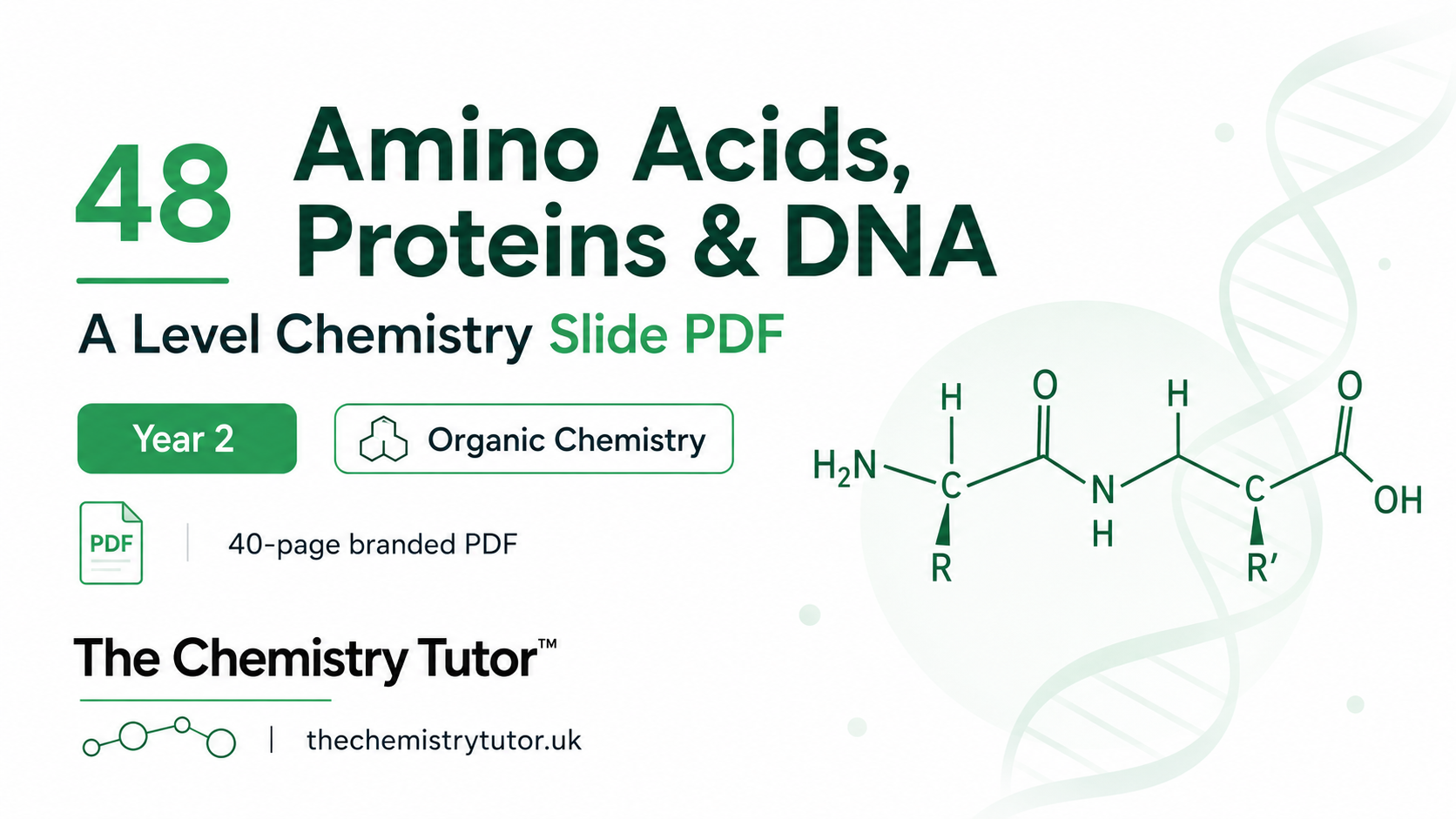 Resource 48 - Amino Acids, Proteins & DNA Thumbnail